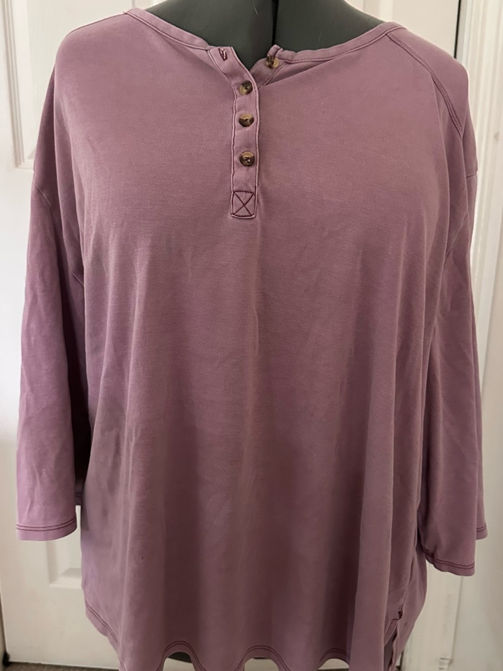 Koolaburra Mauve Henley Pullover